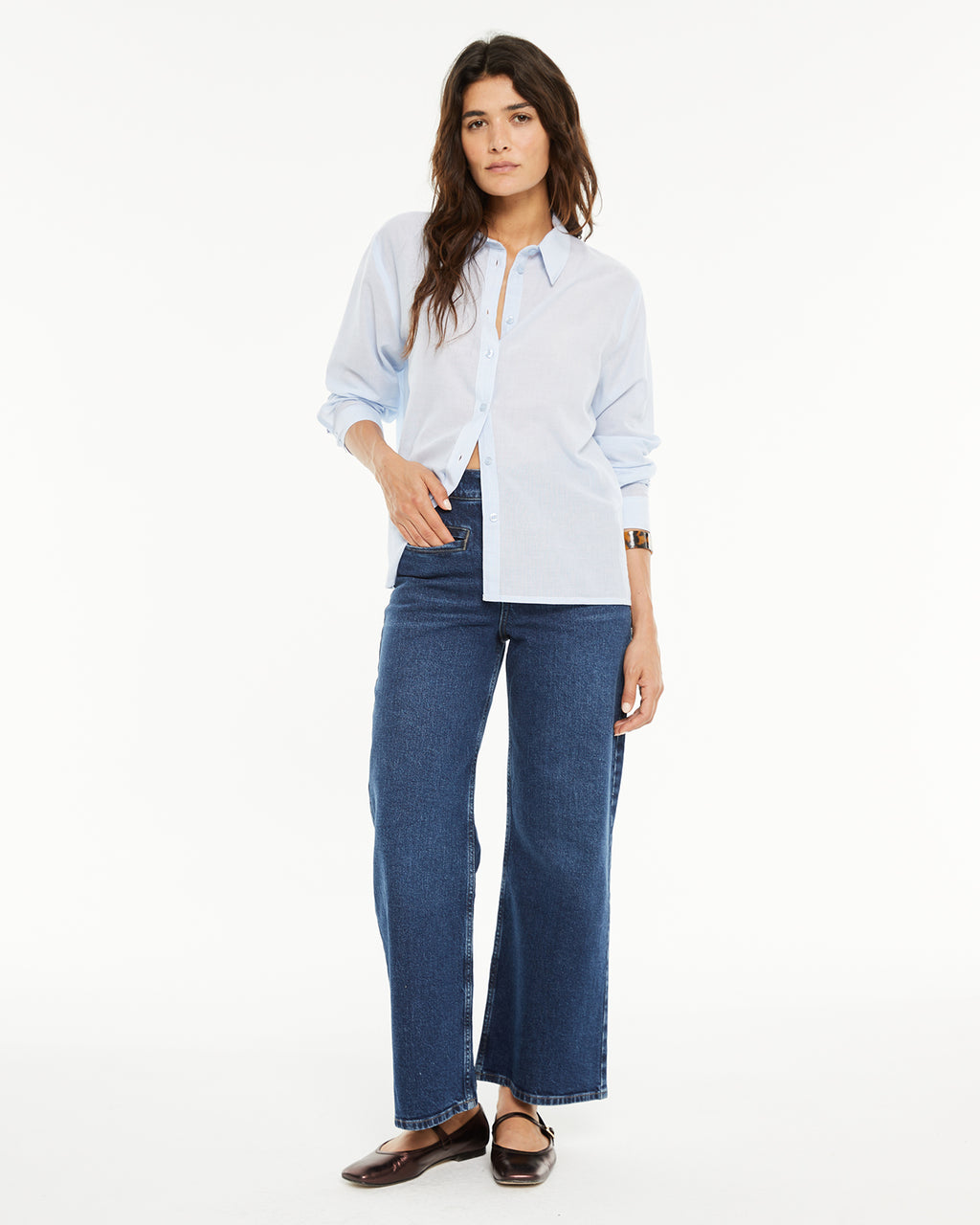 Camisa chambray