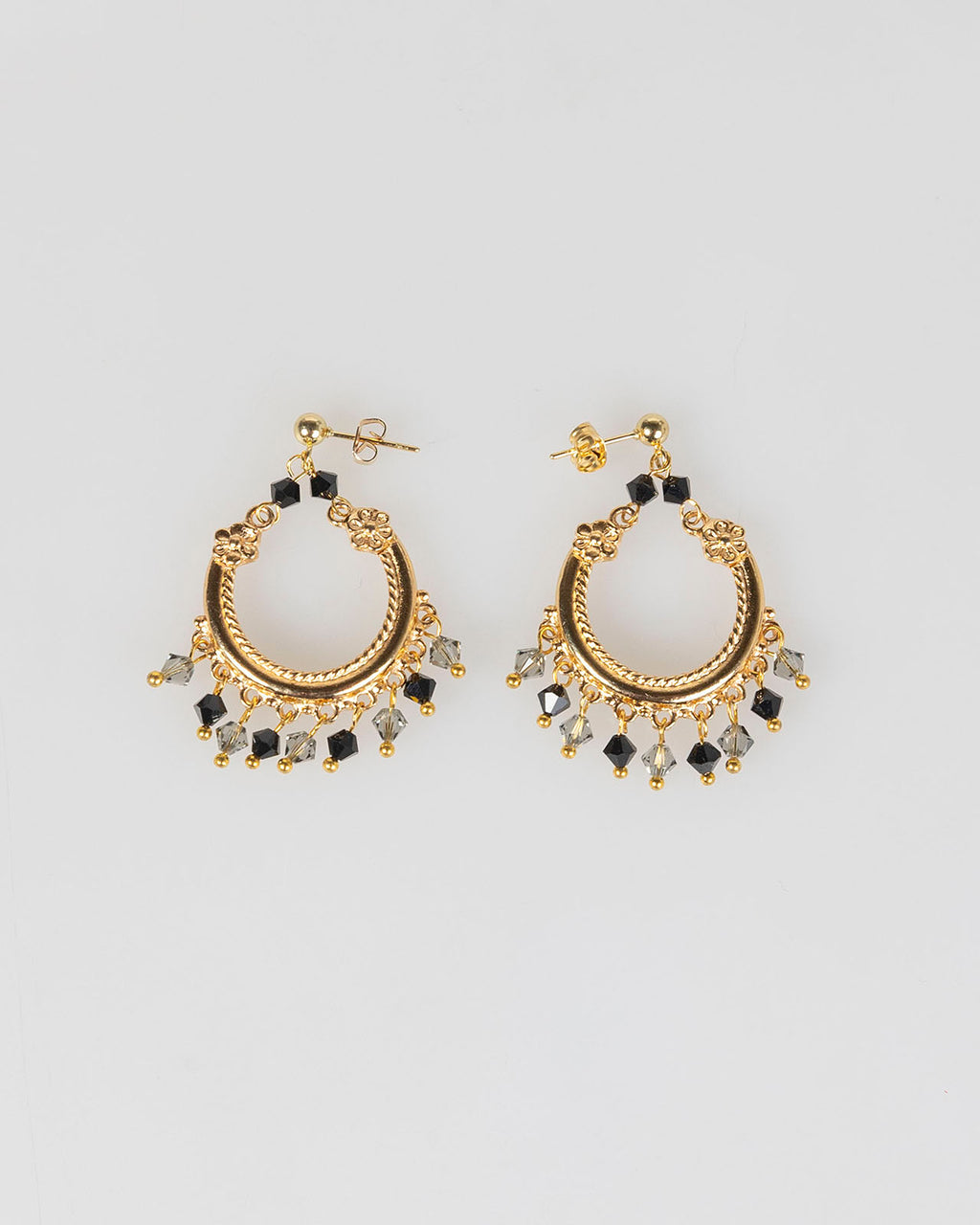 Pendientes largos con piedras