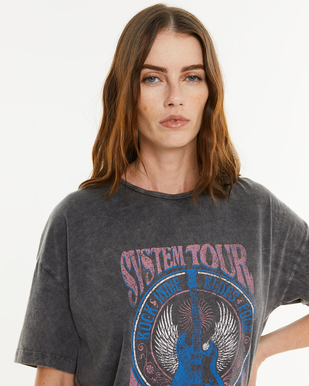 Camiseta posicional guitarra