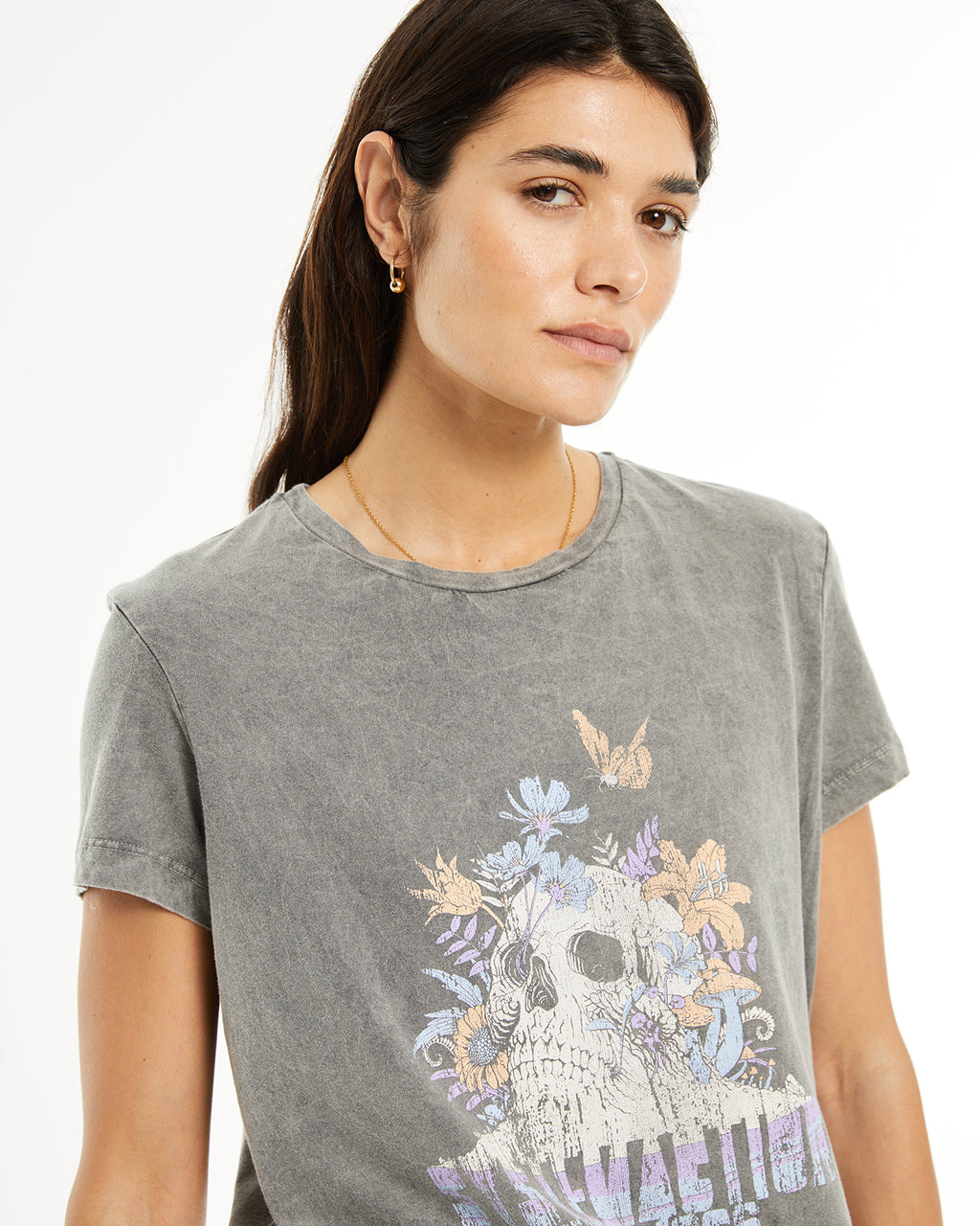 Camiseta posicional calavera